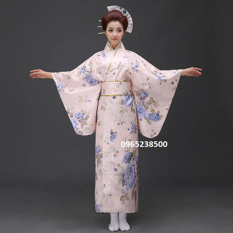 Kimono Yukata hoa văn nổi